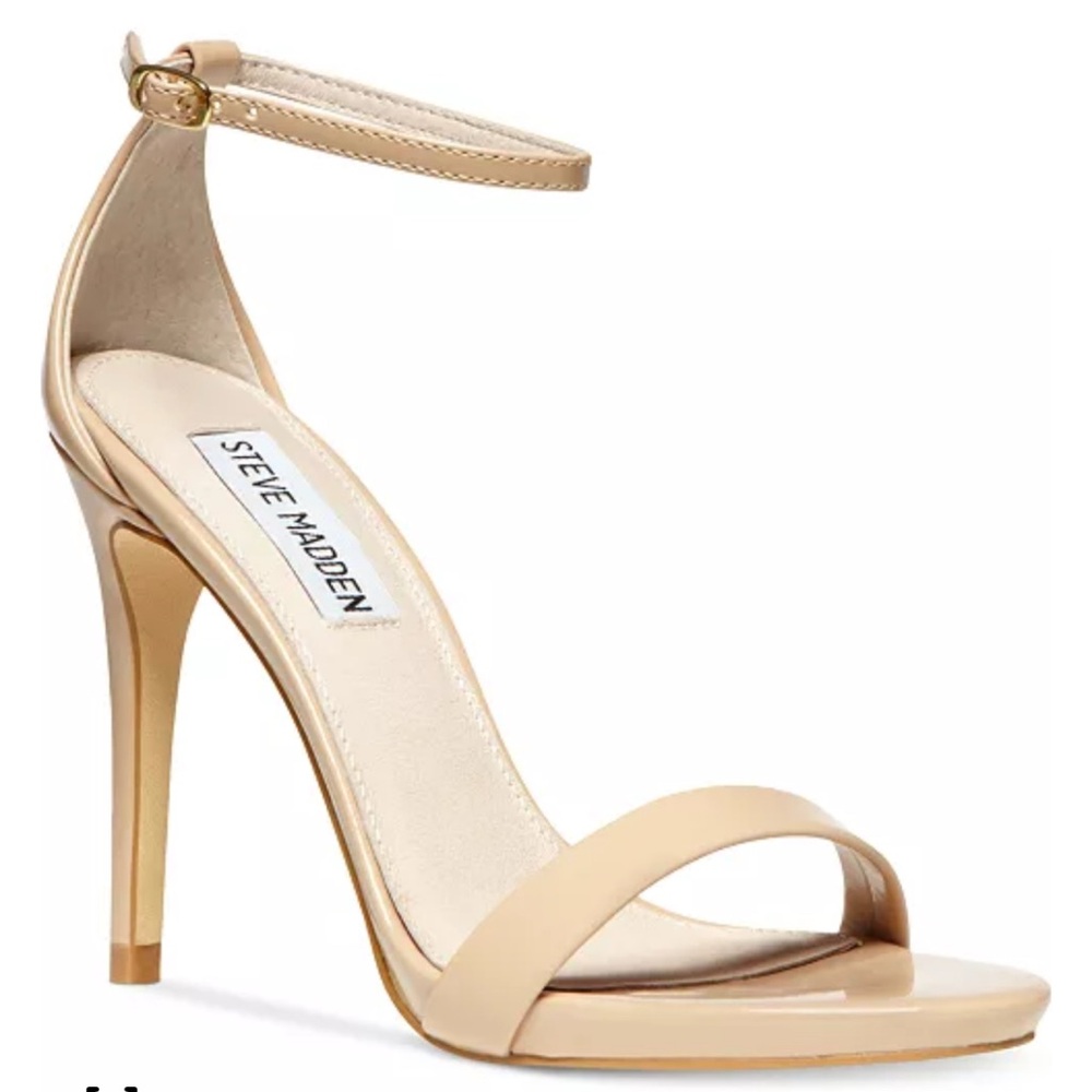 Steve Madden Nude Ankle Strap Heels
